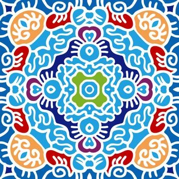 Orientale Fliese seamless pattern oriental tile vector graphic Copyright: ... Stock Photos