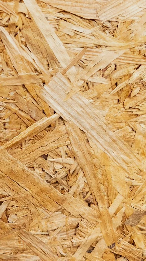 Oriented Strand Board OSB Texture Background Natural Wood Chip Pattern Cons.. Stock Footage 332736324