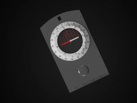 Orienteering compass Stock Illustration