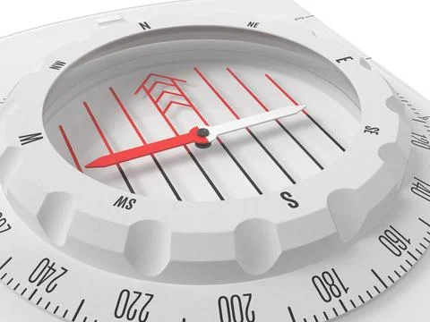 Orienteering compass Stock Illustration