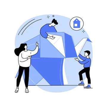 Origami abstract concept vector illustration. イラスト素材