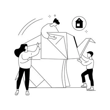 Origami abstract concept vector illustration. イラスト素材