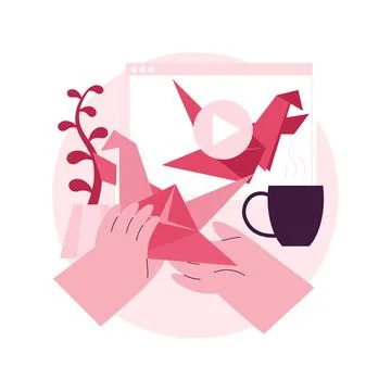 Origami abstract concept vector illustration. イラスト素材