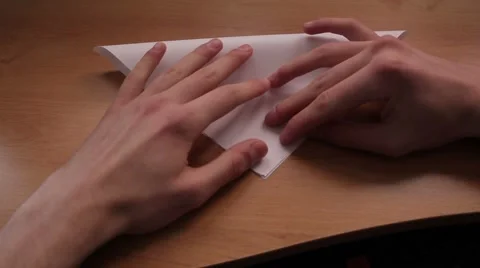 Origami bird Stock Footage 1094562