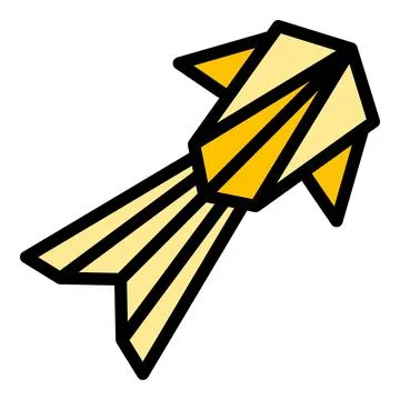 Origami bird icon vector flat Stock Illustration