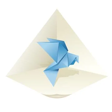 Origami Bird Stock Illustration