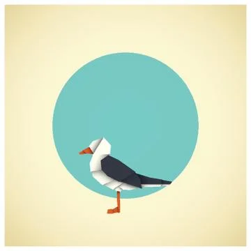 Origami Bird Stock Illustration