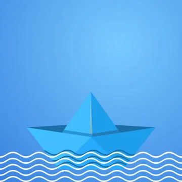 Origami boat イラスト素材