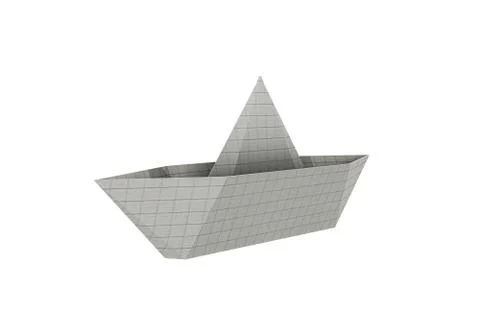 Origami boat Stock Illustration