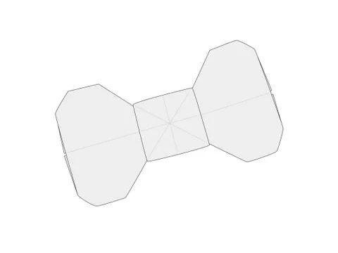 Origami Bow Tie Vector Illustrazione stock