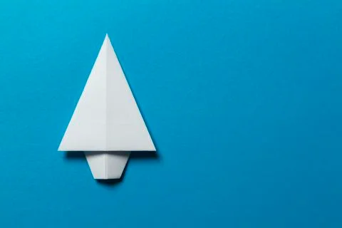 Origami christams tree Stock Photos