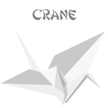 Origami crane Stock Illustration
