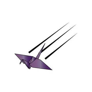 Origami crane Stock Illustration