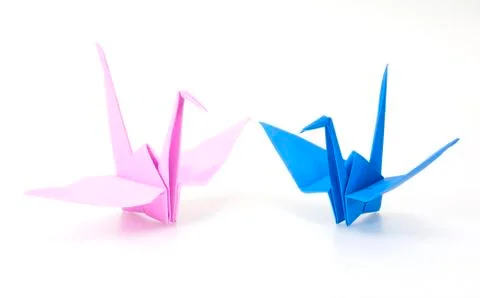 Origami crane Stock Photos