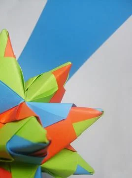 Origami Dodecaedro Estrellado Foto stock