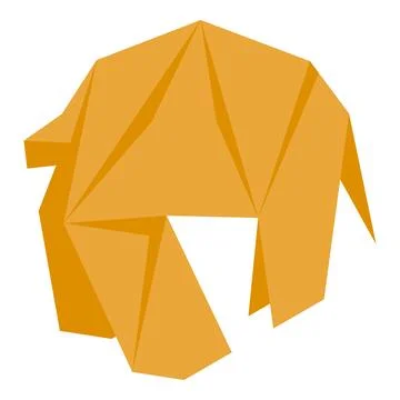 Origami dog representing creativity and playfulness Stock Illustration