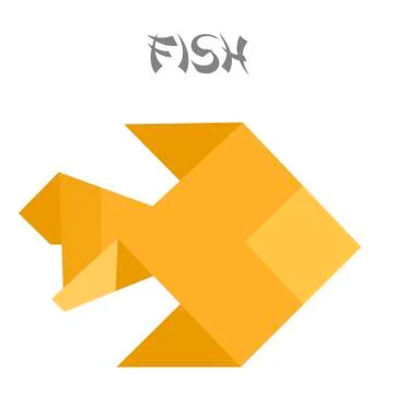 Origami fish Stock Illustration