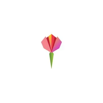 Origami flower Stock Illustration