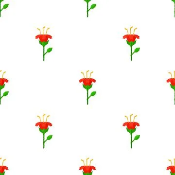 Origami flower pattern seamless vector Illustrazione stock