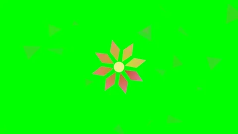 Origami Fold Bloom Animated Motion Graphic Concept Stock Footage 341838946