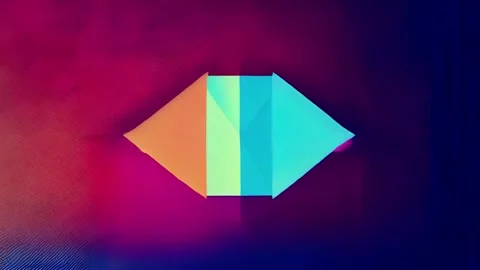 The origami Video stock 249045806