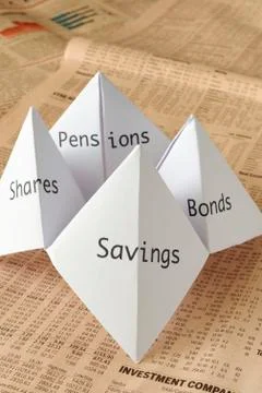 Origami fortune teller Stock Photos