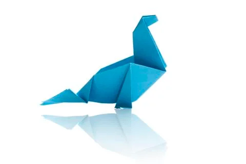 Origami isolated. Stock Photos