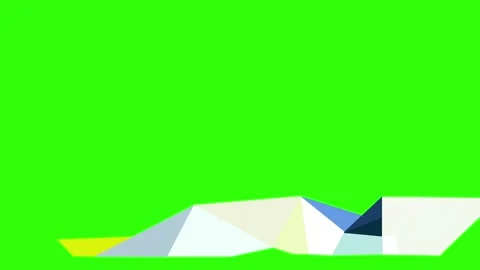 Origami Lower Third With Green Screen Background 스톡 동영상 153665388