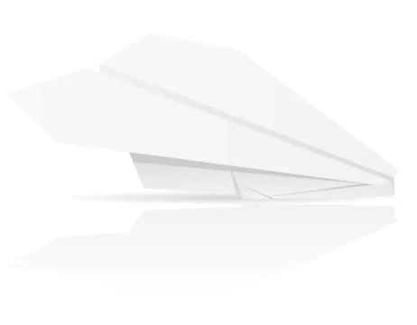 Origami paper plane vector illustration Stock Illustration
