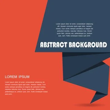 Origami Paper Style Label Vector Illustration Stock Illustration