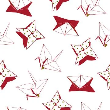 Origami Pattern 库存插图