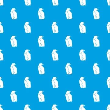 Origami penguin pattern vector seamless blue Illustrazione stock
