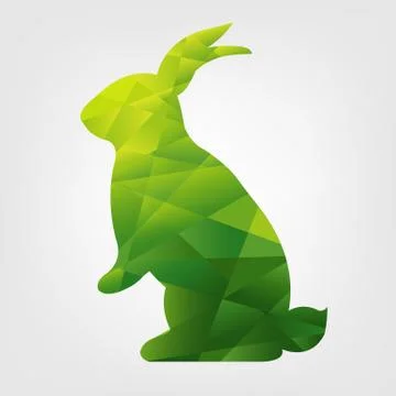 Origami Rabbit Stock Illustration