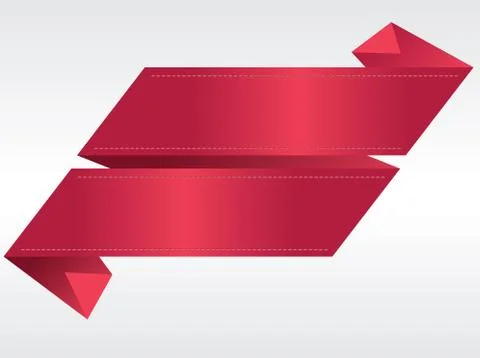 Origami ribbon banners vector Stock-Illustration