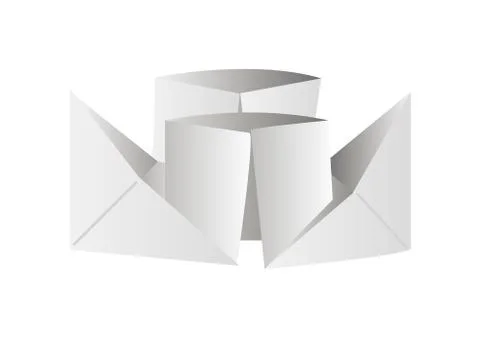 Origami ship Stock Illustration