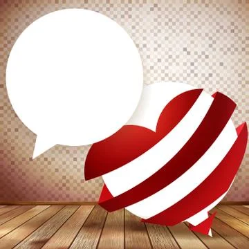 Origami speech bubble. Stock Illustration