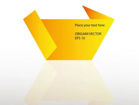 Origami speech bubble Stock Illustration