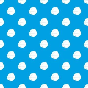 Origami stone pattern seamless blue Stock Illustration