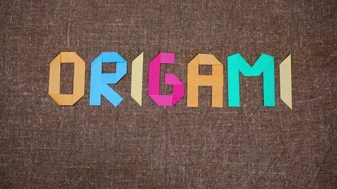 Origami stop motion animation 動画素材 73106670