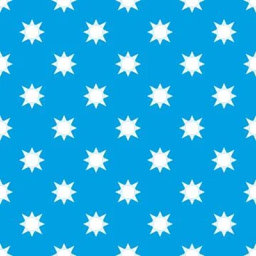 Origami sun pattern seamless blue Stock Illustration