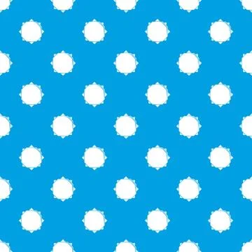Origami sun pattern seamless blue イラスト素材