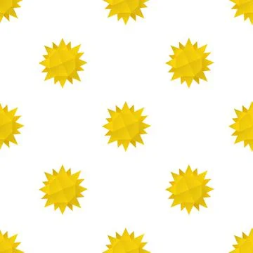 Origami sun pattern seamless vector Illustrazione stock
