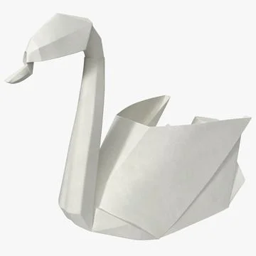 Origami Swan 3D Model