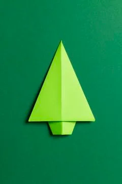 Origami tree Stock Photos
