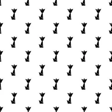 Origami tulip pattern vector seamless Illustrazione stock