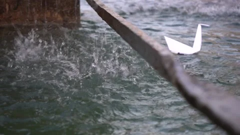 Origami in water. Stock Footage 228845173