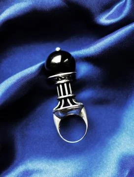 Origanal silver ring Stock Photos