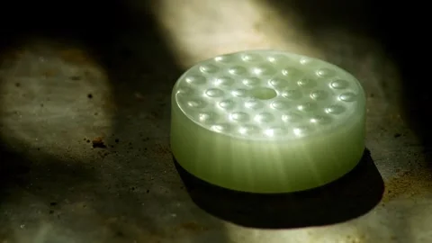 Origin Jade Bi Disc with Traditional Design Stock Footage 315936504