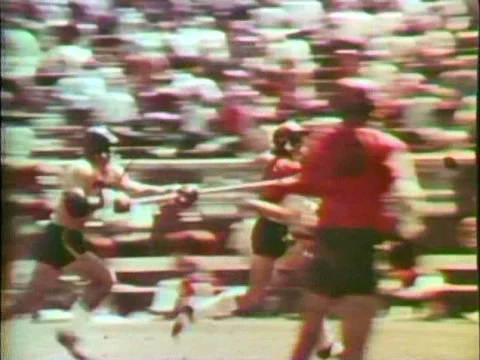 The origin of lacrosse in 1974, its roots in the American Indian culture, Stock Footage 75410615