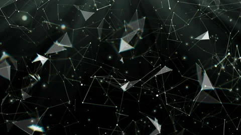 The origin of life in a test tube.3d rendered abstract plexus shapes. Connection Stock Footage 96532791